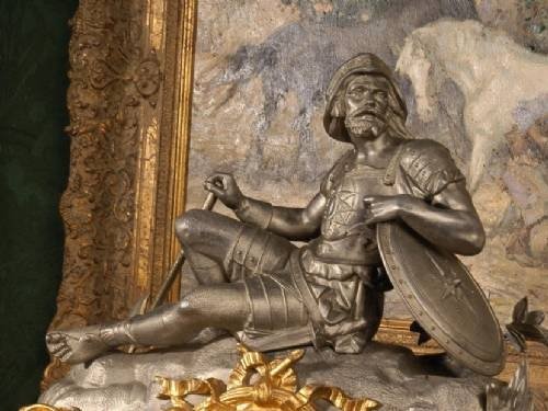fig 2. **** SOLD **** Early Antique French Clock - The Warrior
